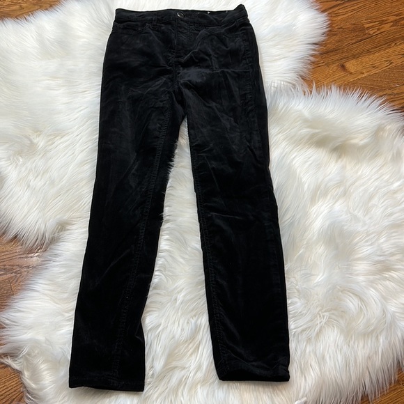 LOFT Black Velvet Skinny Pants - Picture 3 of 7